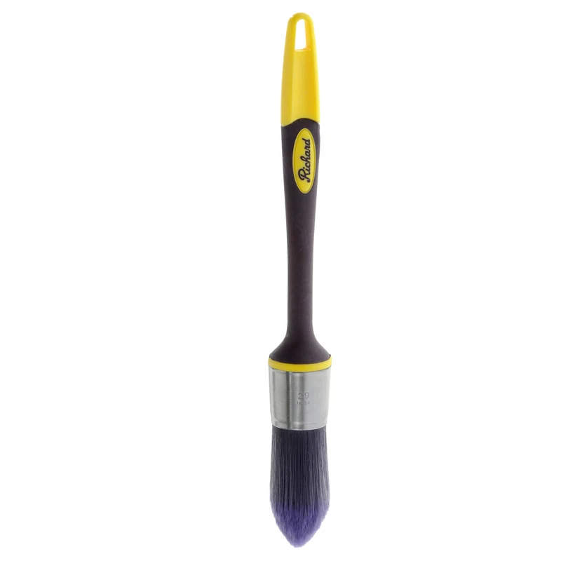 Pinceau de découpage de 1 1/8 po, série Élégance, manche caoutchouté, polyester SRT