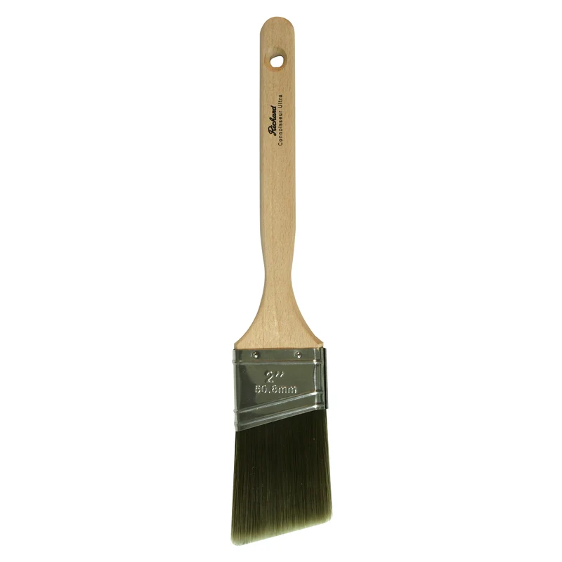 Pinceau angulaire de 2 po, série Connoisseur Ultra, filaments en polyester SRT, manche en bois