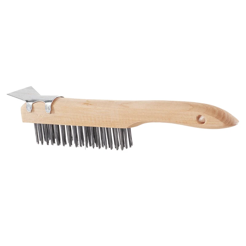Brosse en acier à haute teneur en carbone de 1'' (2,5 cm) avec grattoir