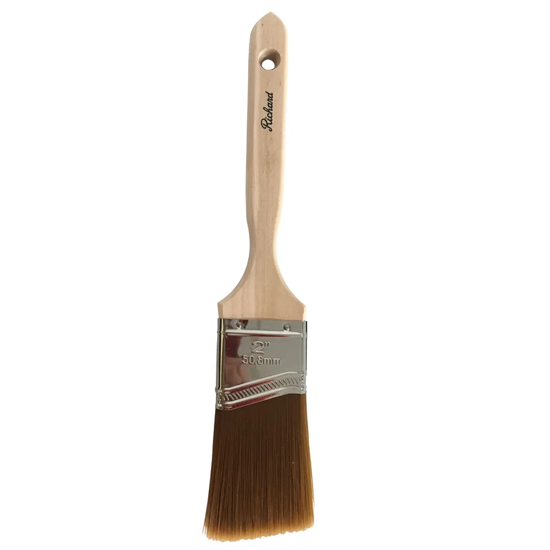 Pinceau angulaire de 2 po, série Primer & Finish, filaments en polyester, manche en bois
