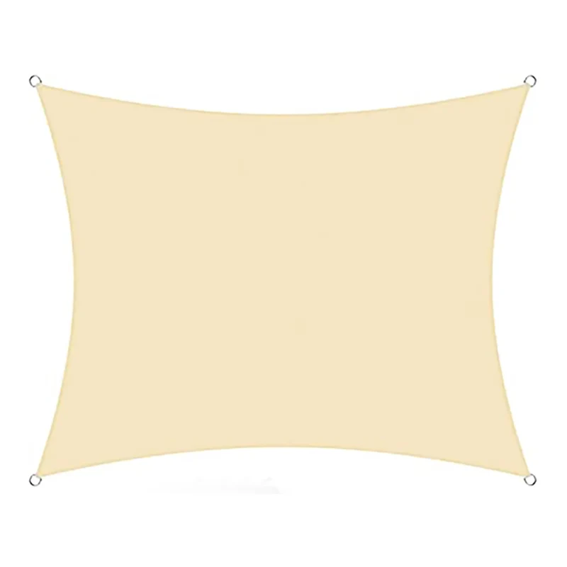 Voile d'ombrage carrée de 3,6 m x 3,6 m, beige