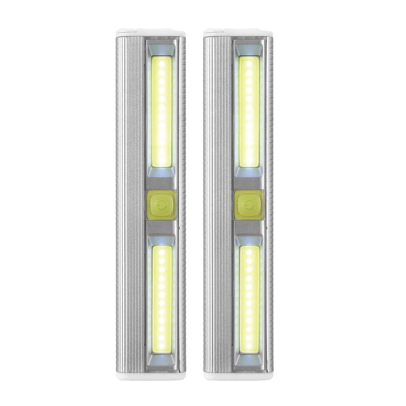 Mini barre lumineuse à DEL intégrée pour éclairage sous armoire, 2 unités
