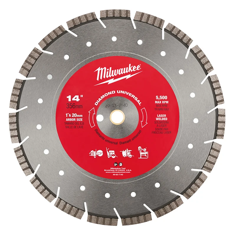 Lame universelle au diamant turbo-segmentée de 35,6 cm (14 po)