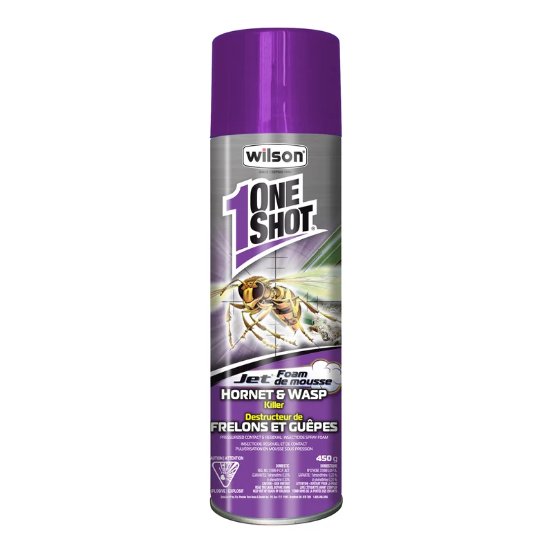 Destructeur de frelons et guêpes en mousse WILSON ONE SHOT, 450 g