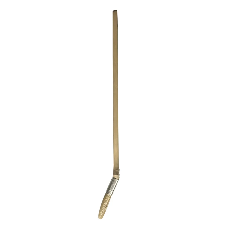 Pinceau droit de 1 1/2 po, série Utility, soie blanche, manche très long avec angle de 45°
