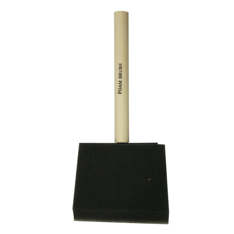 Pinceau mousse de 4 po, série Utility, manche en bois