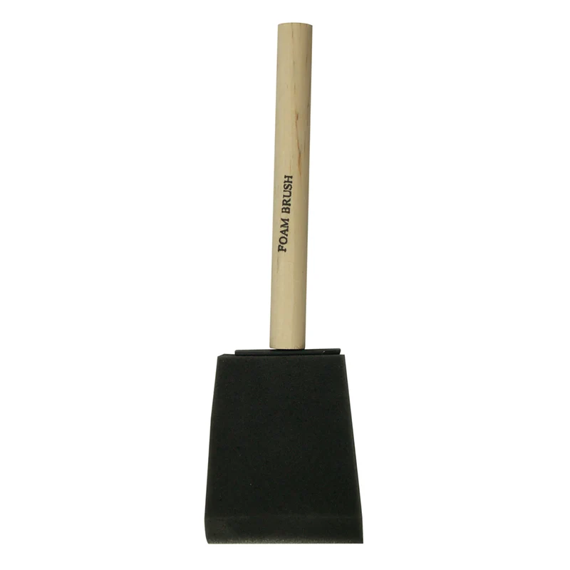 Pinceau mousse de 2 po, série Utility, manche en bois