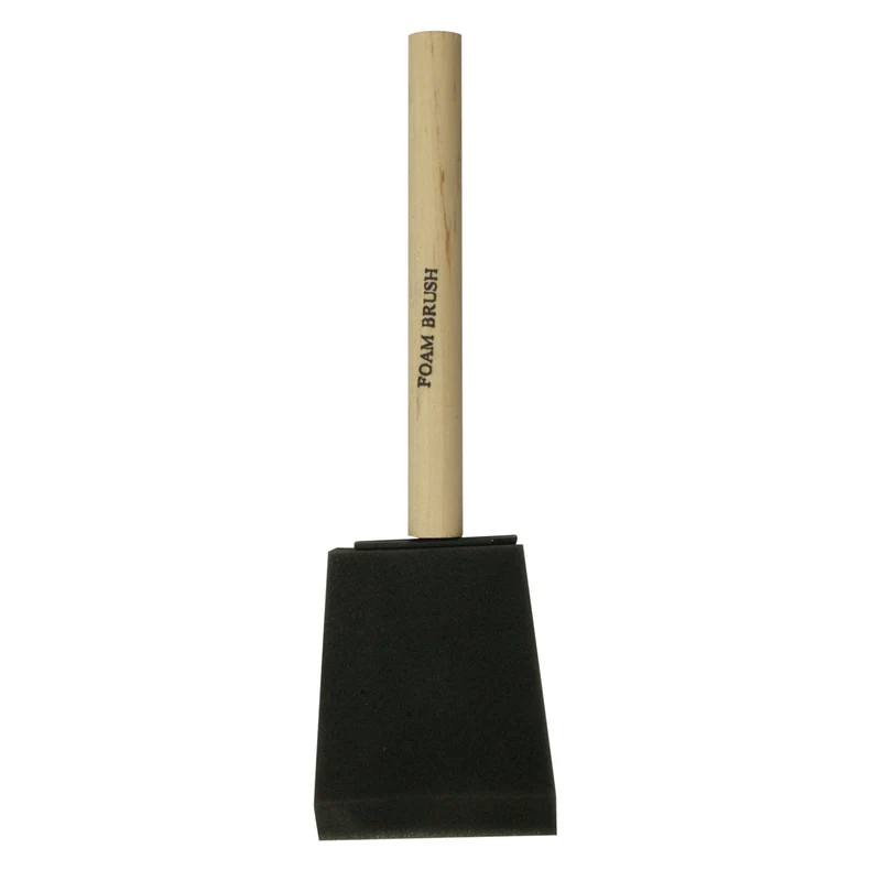 Pinceau mousse de 3 po, série Utility, manche en bois
