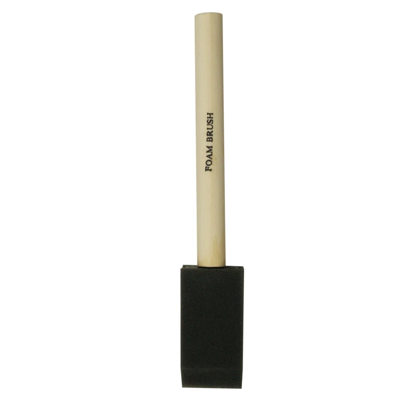 Pinceau mousse de 1 po, série Utility, manche en bois