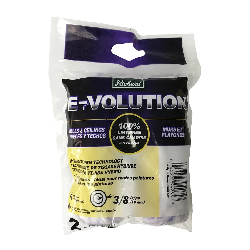 Mini rouleau de 4 po 10 mm (3/8 po) épaisseur, série E-Volution (paquet de 2)