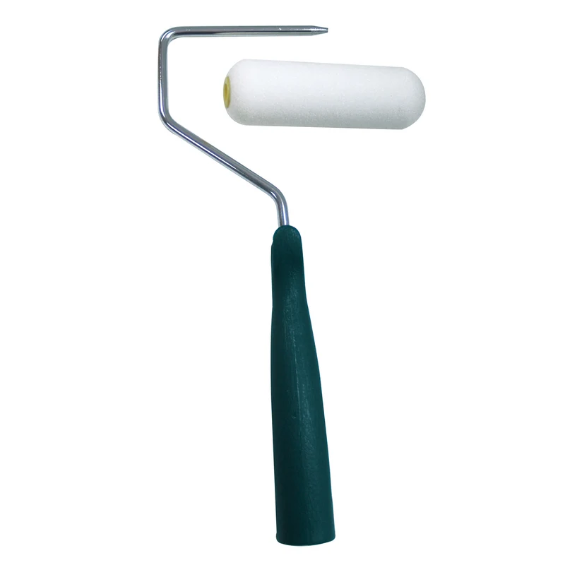 Mini-rouleau mousse de 4 po, 11 mm épaisseur, bouts arrondis, armature en métal