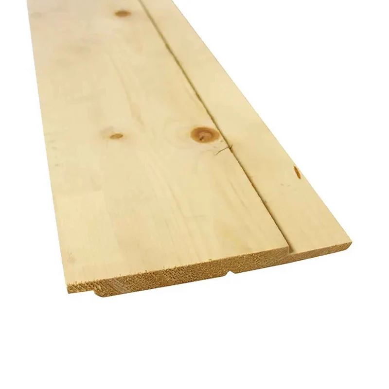 Lambris de pin blanc de style Ranch brut de grade #1 et # 2, 5/8" x 8" (vendu au pied linéaire)