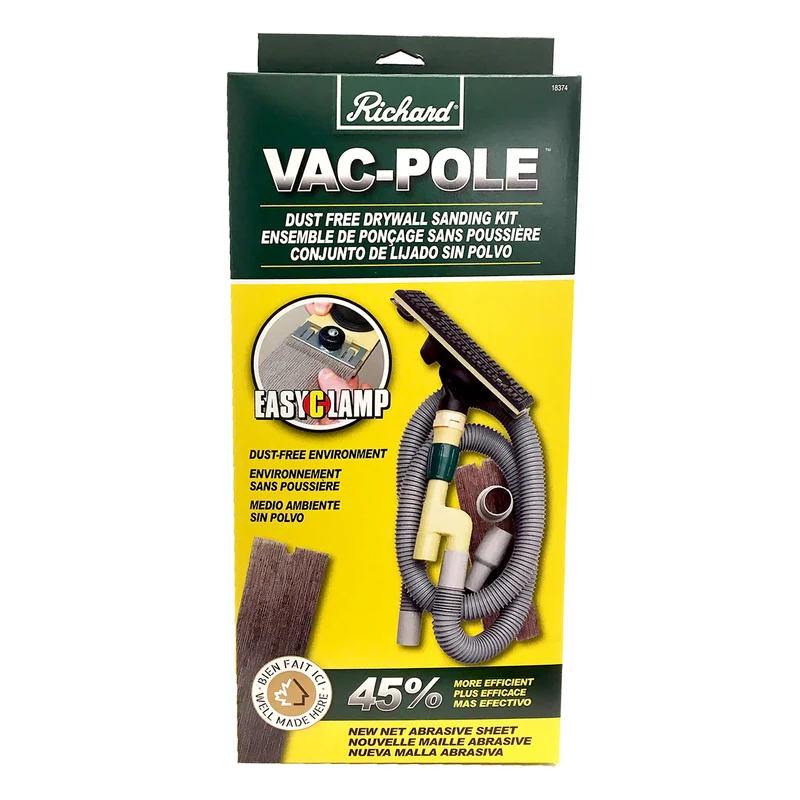 Ensemble à poncer "Vac-Pole" avec système "Easy Clamp" sans manche télescopique