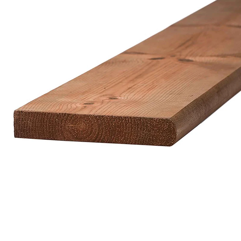 Marche en bois traité brun, 2" x 12" x 36"