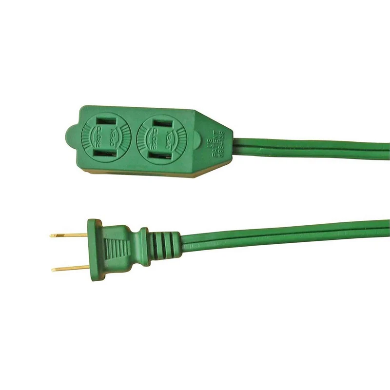 Rallonge électrique à cordon 16/2 PXWT de 3 m à 3 prises, vert