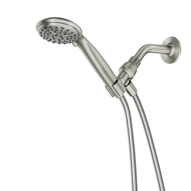Pomme de douche à main Attune à 6 réglages, nickel brossé