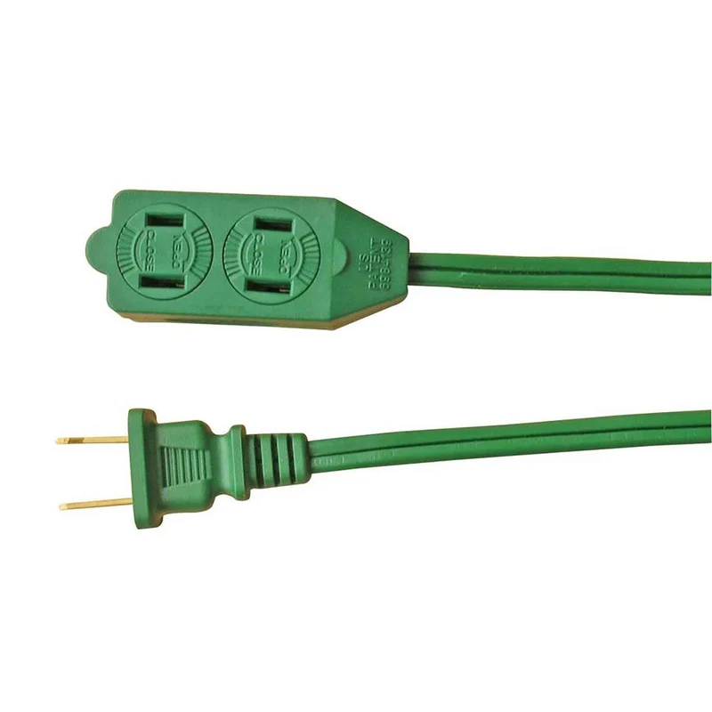 Rallonge électrique à cordon 16/2 PXWT de 4,5 m à 3 prises, vert