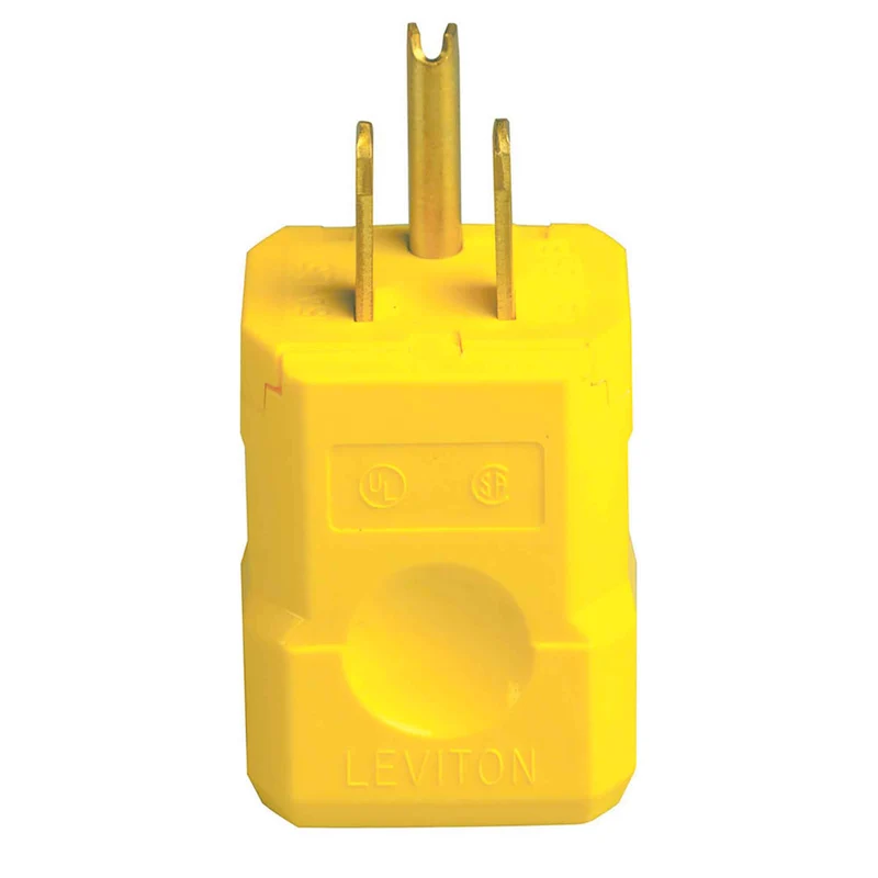 Prise en nylon Python de 15 A / 125 V, jaune