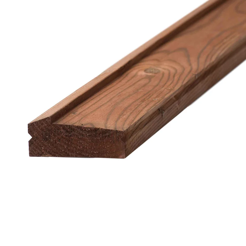 Lisse à barreau en bois traité brun, 2" x 4" x 12'
