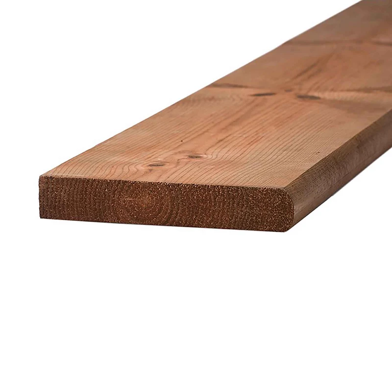 Marche en bois traité brun, 2" x 12" x 60"