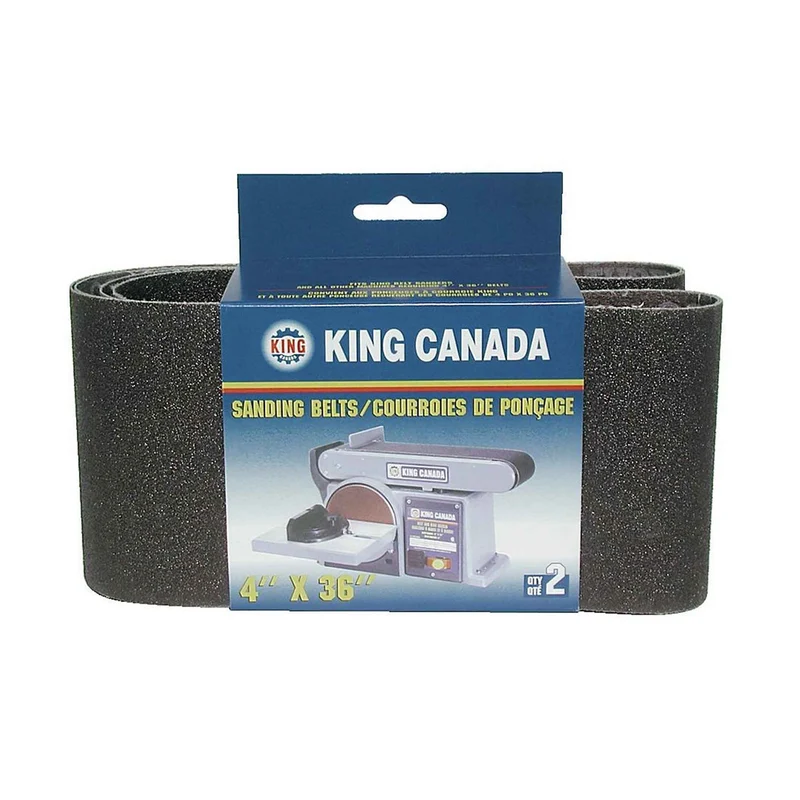 Courroies de ponçage pour le bois de 4" x 36", grain 60 (2 unités)