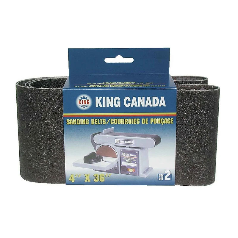 Courroies de ponçage pour le bois de 4" x 36", grain 100 (2 unités)