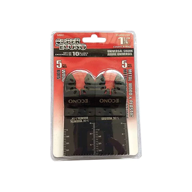 Ensemble de lames pour outil oscillant, 10 pièces