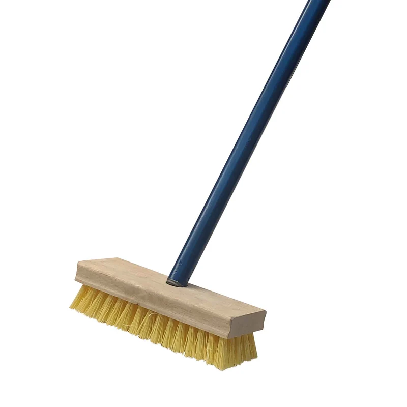 Brosse à récurer avec manche métallique, 8"