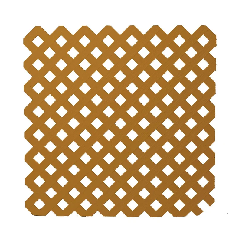 Treillis d'intimité en PVC à motif de losanges, 4' x 8' (Séquoia)